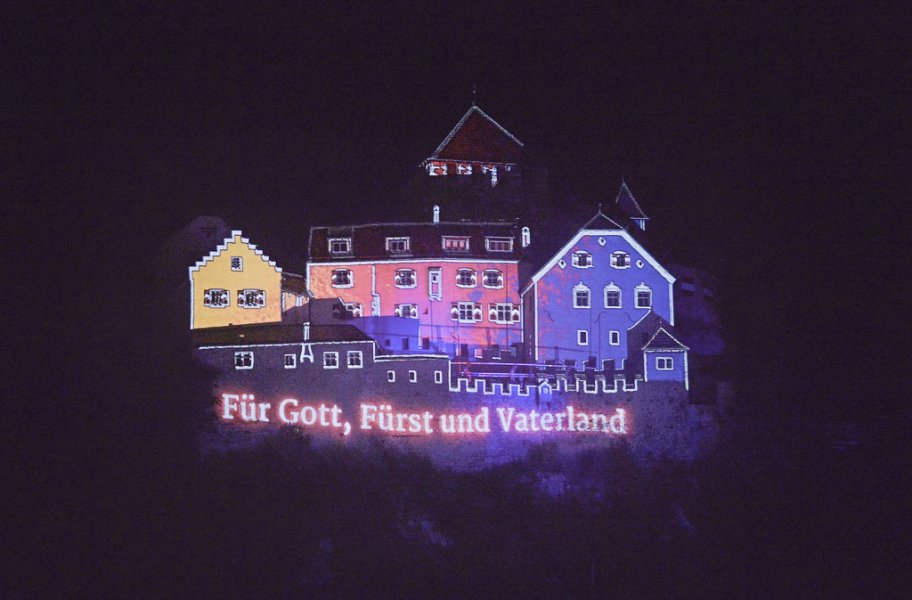 Fürstenfest in Vaduz in Liechtenstein
